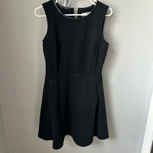 Ann Taylor LOFT black skater dress size 6 good condition